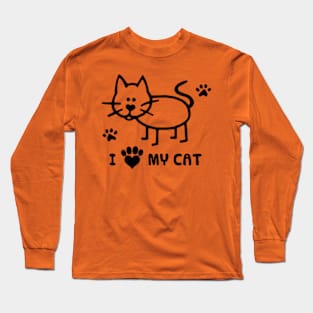 I Love My Cat Long Sleeve T-Shirt